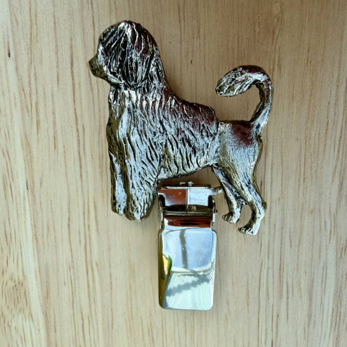Portuguese Water Dog Show Ring Clip - Nickel Silver | Alden Arts