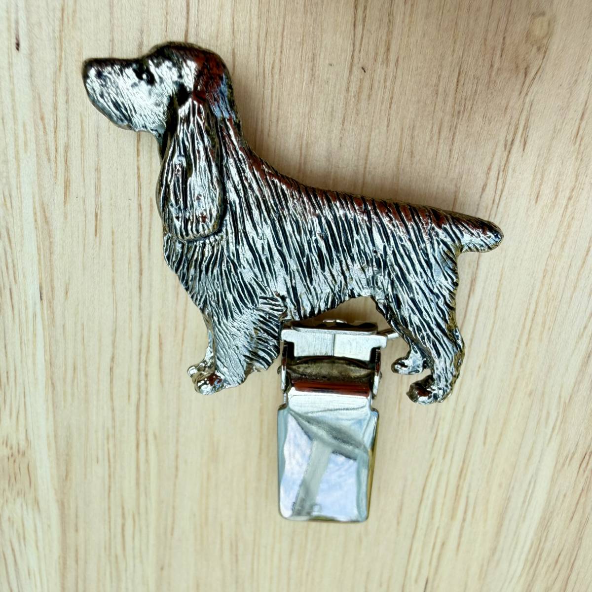 Springer Spaniel Show Ring Clip - Nickel Silver | Alden Arts