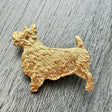 Australian Terrier Brooch - Gold Plate | Alden Arts