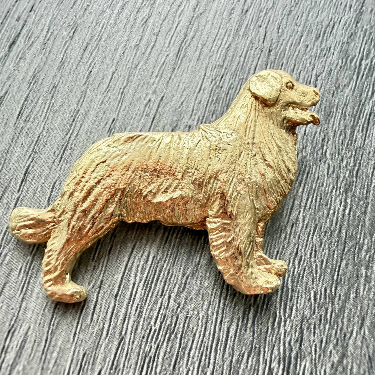 Bernese Mountain Dog Brooch - Gold Plate | Alden Arts