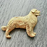 Bernese Mountain Dog Brooch - Gold Plate | Alden Arts