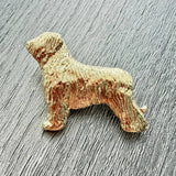 Briard Brooch - Gold Plate | Alden Arts