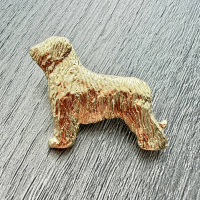 Briard Brooch - Gold Plate | Alden Arts