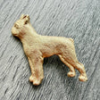 Boston Terrier Brooch - Gold Plate | Alden Arts