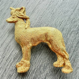 Chinese Crested Brooch - Gold Plate | Alden Arts