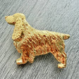 Cocker Spaniel Brooch - Gold Plate | Alden Arts
