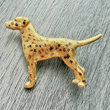 Dalmatian Brooch - Gold Plate | Alden Arts
