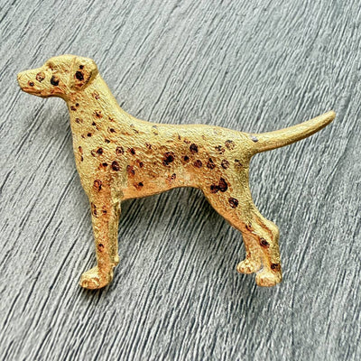 Dalmatian Brooch - Gold Plate | Alden Arts