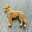 Deerhound Brooch - Gold Plate | Alden Arts