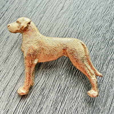 Great Dane Brooch - Gold Plate | Alden Arts