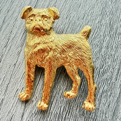 Griffon Smooth Brooch - Gold Plate | Alden Arts