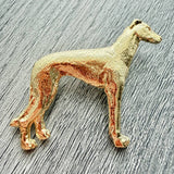 Greyhound Brooch - Gold Plate | Alden Arts