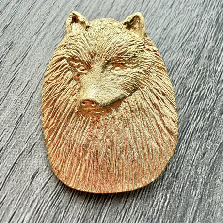 German Spitz Brooch - Gold Plate | Alden Arts