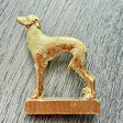 Italian Greyhound Brooch - Gold Plate | Alden Arts