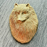 Keeshond Brooch - Gold Plate | Alden Arts