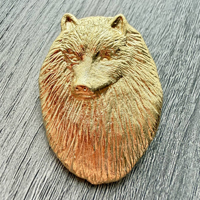 Keeshond Brooch - Gold Plate | Alden Arts