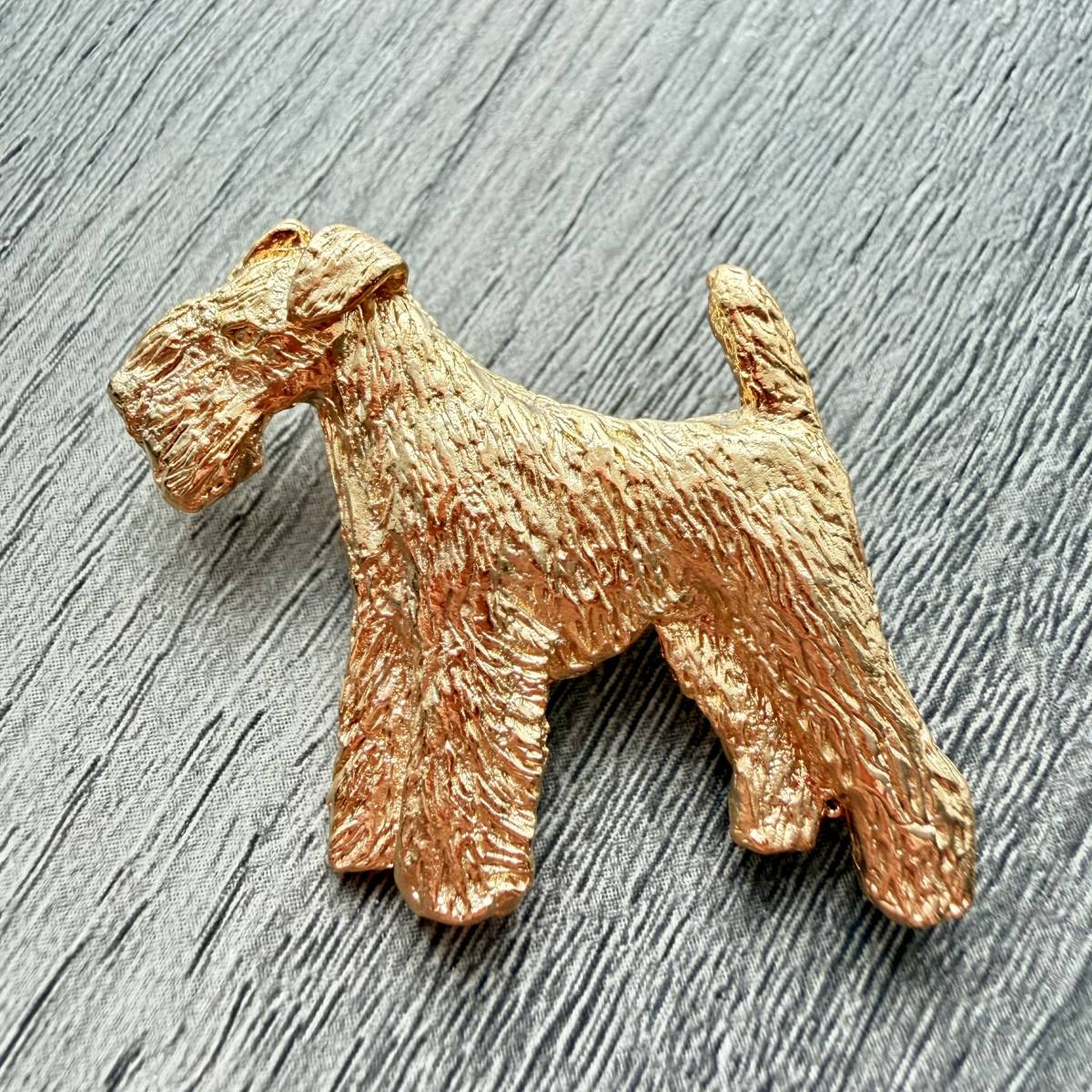 Lakeland Terrier Brooch - Gold Plate | Alden Arts