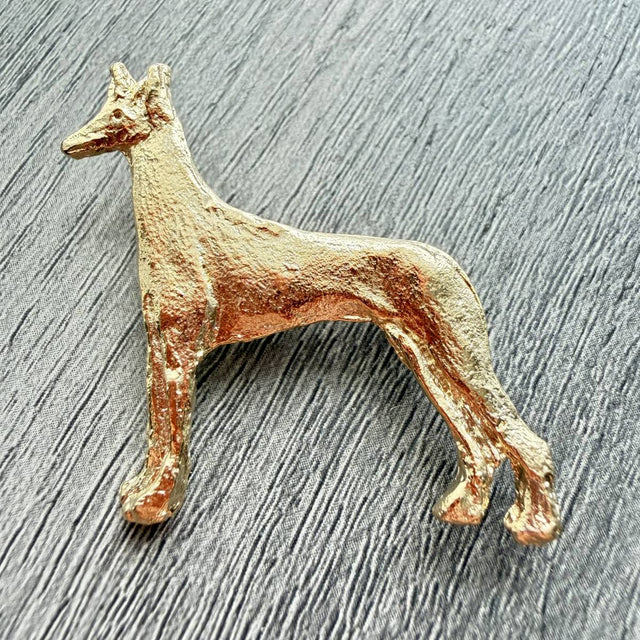 Pharaoh Hound Brooch - Gold Plate | Alden Arts