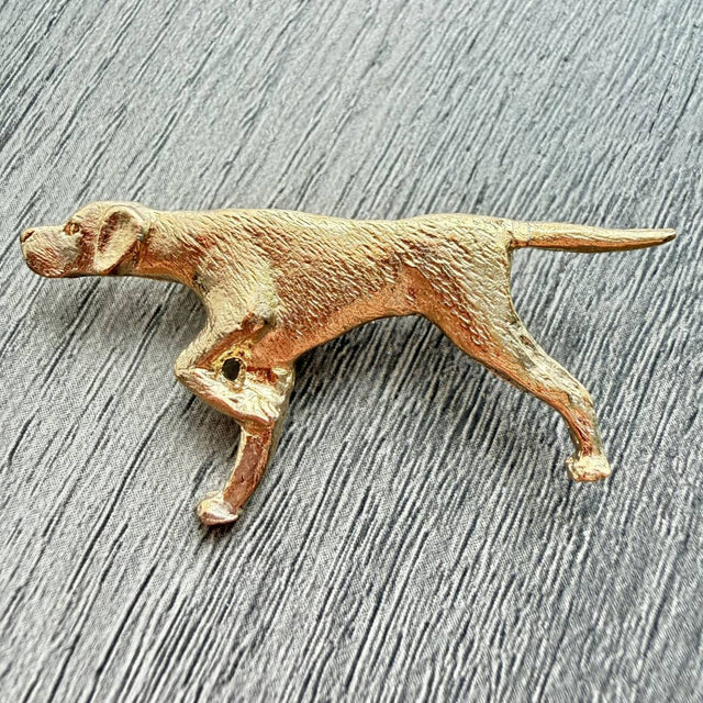 Pointer Brooch - Gold Plate | Alden Arts