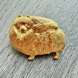 Pomeranian Brooch - Gold Plate | Alden Arts