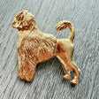 Portuguese Water Dog Brooch - Gold Plate | Alden Arts