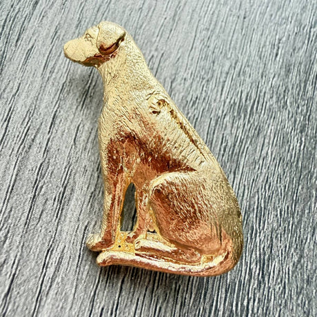 Rhodesian Ridgeback Brooch - Gold Plate | Alden Arts
