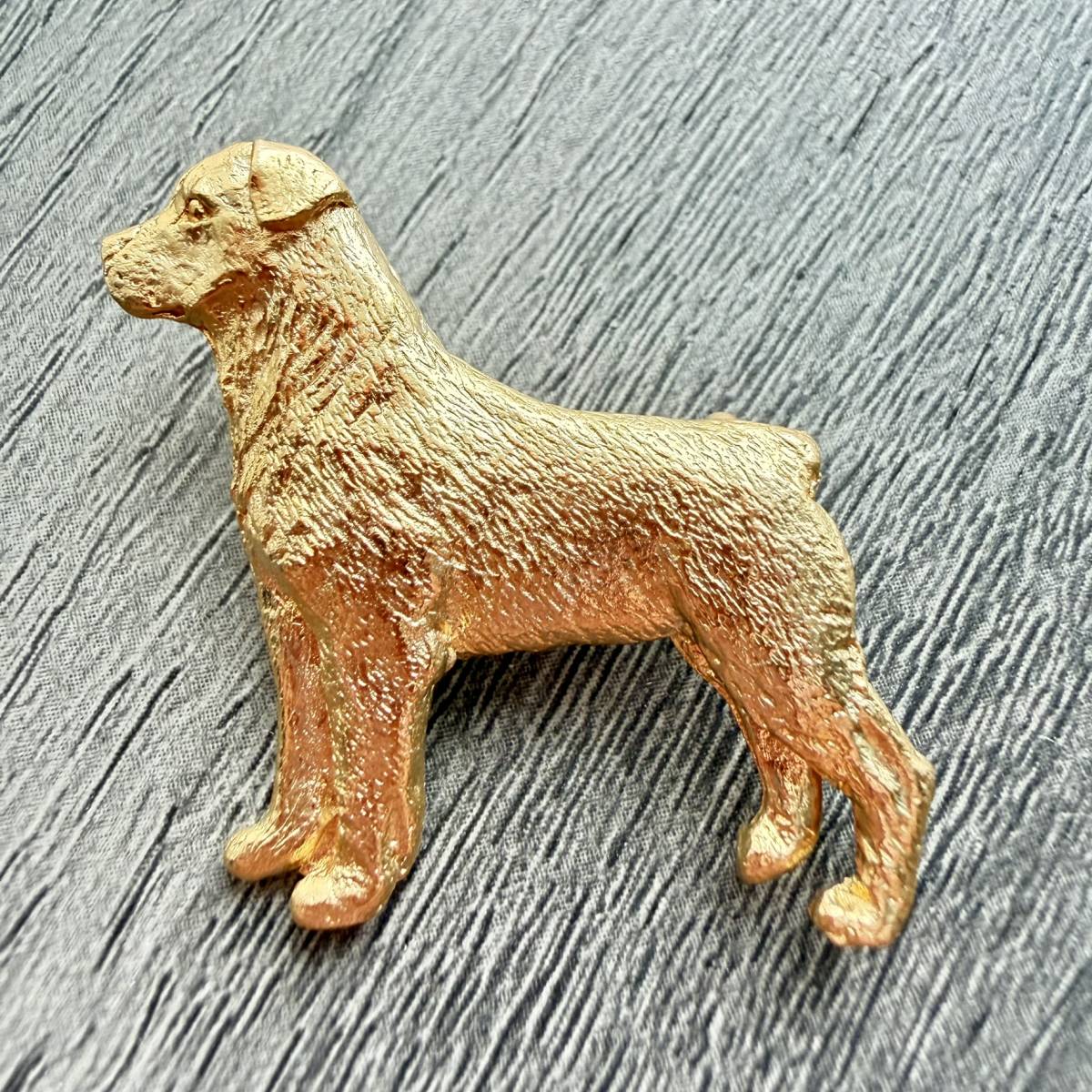 Rottweiler Brooch - Gold Plate | Alden Arts