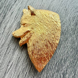 Samoyed Brooch - Gold Plate | Alden Arts