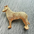 Smooth Collie Brooch - Gold Plate | Alden Arts