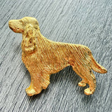 Springer Spaniel Brooch - Gold Plate | Alden Arts