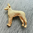 Toy Terrier Brooch - Gold Plate | Alden Arts