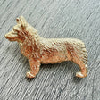 Vallhund Brooch - Gold Plate | Alden Arts