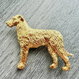 Wolfhound Brooch - Gold Plate | Alden Arts