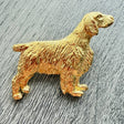 Welsh Springer Spaniel Brooch - Gold Plate | Alden Arts