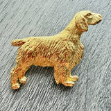 Welsh Springer Spaniel Brooch - Gold Plate | Alden Arts
