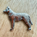Australian Cattle Dog Brooch - Nickel Silver | Alden Arts