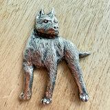 American Staffordshire Brooch - Nickel Silver | Alden Arts