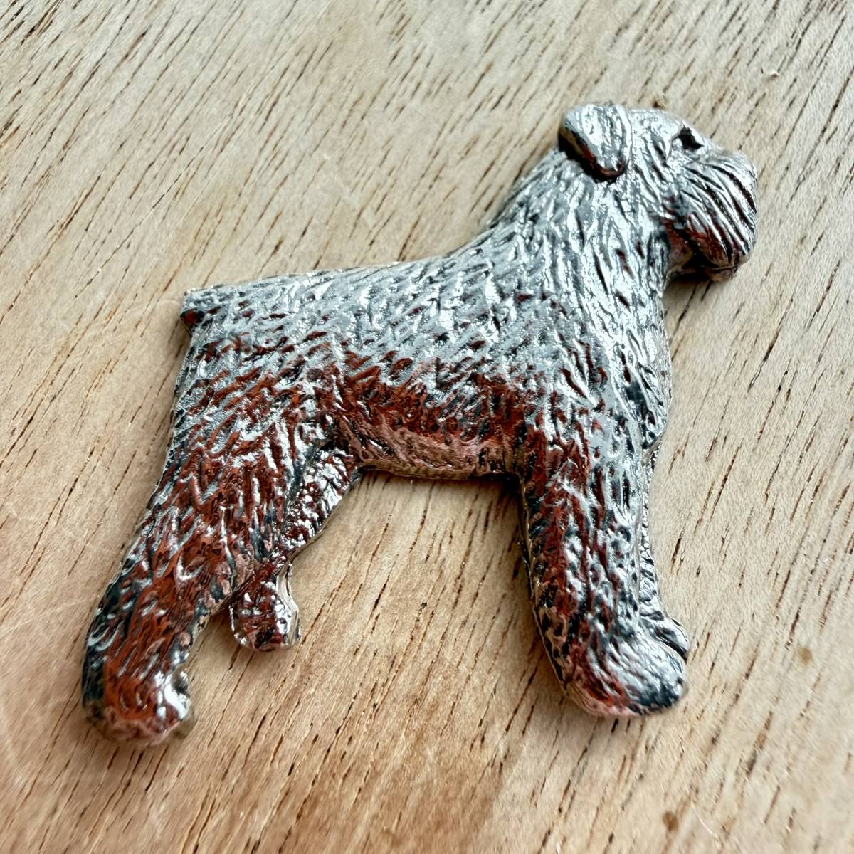 Bouvier Brooch - Nickel Silver | Alden Arts