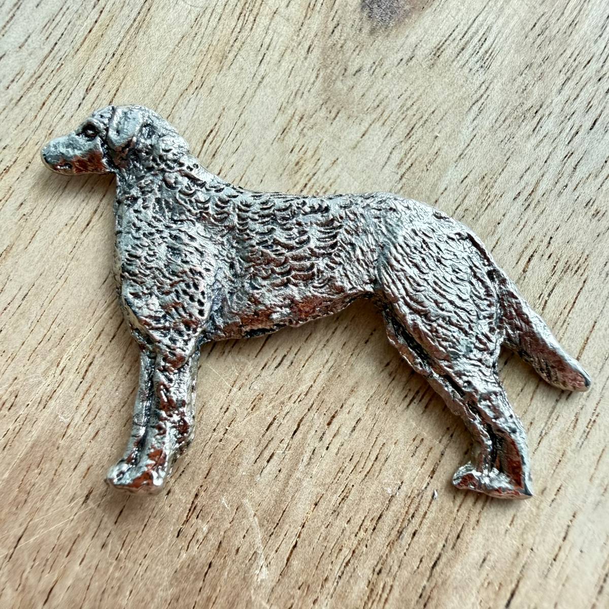 Chesapeake Bay Retriever Brooch - Nickel Silver | Alden Arts