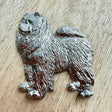 Chow Chow Brooch - Nickel Silver | Alden Arts