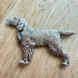 Gordon Setter Brooch - Nickel Silver | Alden Arts