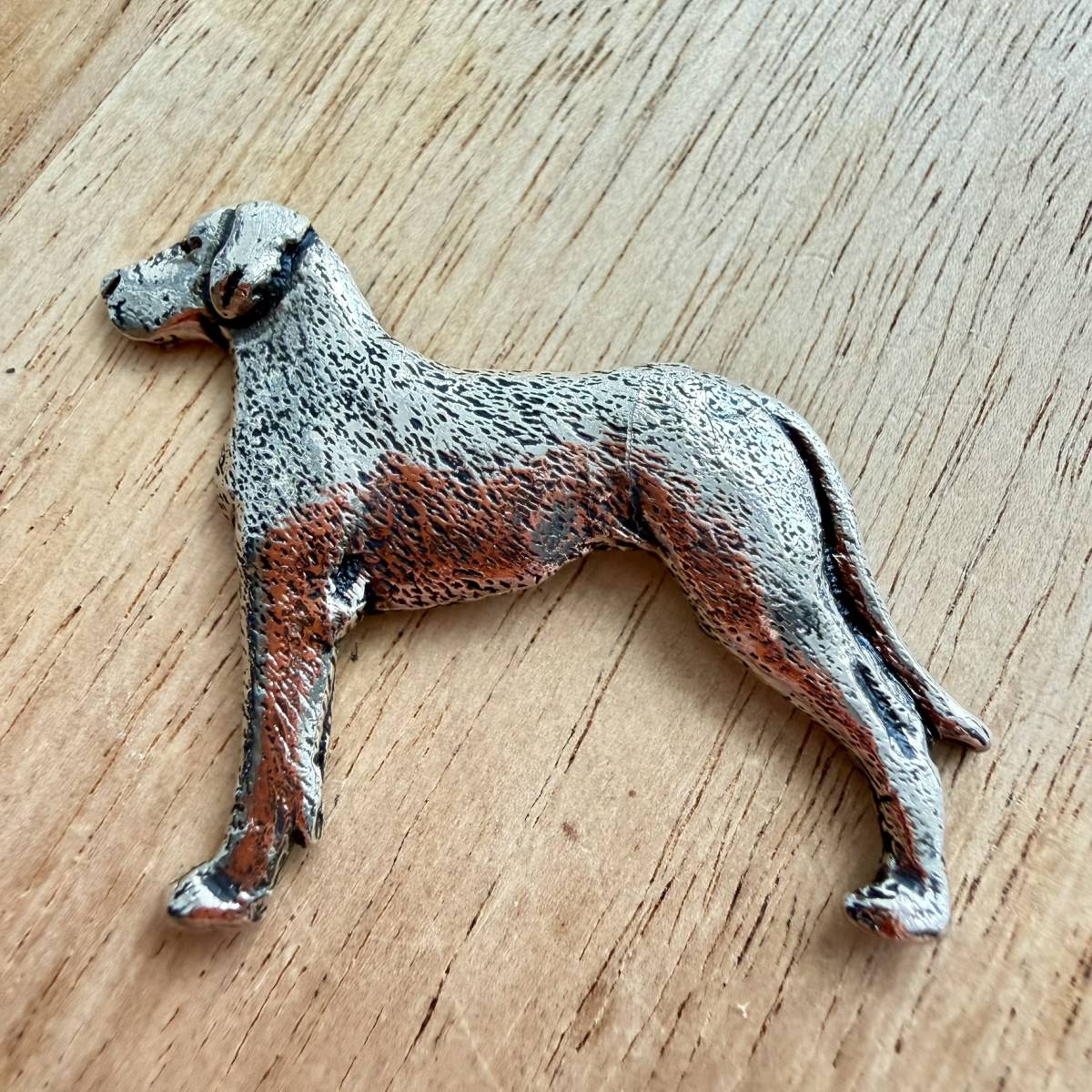 Great Dane Brooch - Nickel Silver | Alden Arts