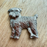 Griffon Rough Brooch - Nickel Silver | Alden Arts