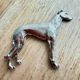Greyhound Brooch - Nickel Silver | Alden Arts