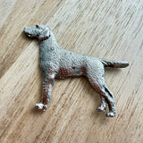 German Short Hair Pointer Brooch - Nickel Silver | Alden Arts