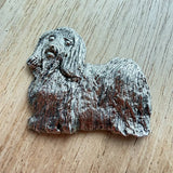 Havanese Brooch - Nickel Silver | Alden Arts