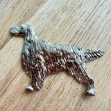 Irish Setter Brooch - Nickel Silver | Alden Arts