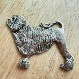 Lowchen Brooch - Nickel Silver | Alden Arts