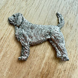 Otterhound Brooch - Nickel Silver | Alden Arts