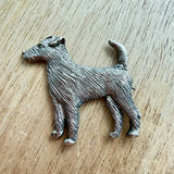 Parson Russell Brooch - Nickel Silver | Alden Arts